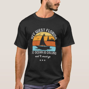 T-shirt Vintage Retro Key West Florida Voile