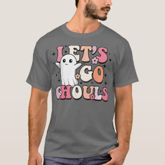 T-shirt Vintage Retro Let's Go Ghouls Halloween Cos