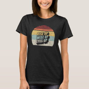 T-shirt Vintage Rétro Levez-Vous Rendez-Vous Compte Regard