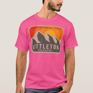 T-shirt Vintage Retro Littleton Colorado Rocky Mountains H
