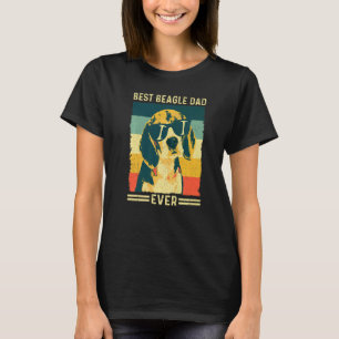 T-shirt Vintage Retro Meilleur Beagle Papa Jamais Fête des