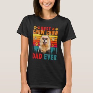 T-shirt Vintage Retro Meilleur Chow Chow Papa Jamais migno