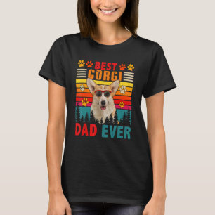 T-shirt Vintage Retro Meilleur Corgi Papa Jamais mignon Ch