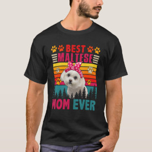 T-shirt Vintage Retro Meilleure maman maltaise Jamais mign