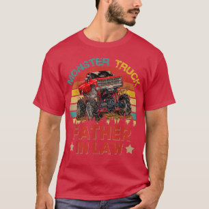 T-shirt Vintage Retro Monster Camion Père en Droit Conduct
