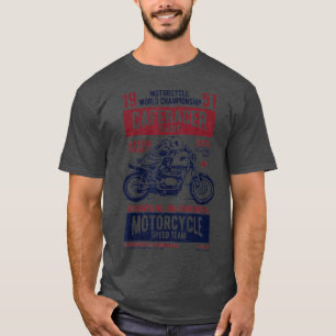 T-shirt Vintage Retro Motorcycle Merch Biker Stuff Café R