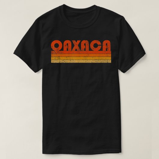 T-shirt Vintage Retro Oaxaca Mexique (Design devant)