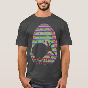 T-shirt Vintage Retro Oeuf de Pâques Oiseau Kiwi Oiseau de