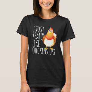 T-shirt vintage rétro oiseau J'aime vraiment les p