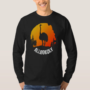 T-shirt Vintage Retro Ostrich