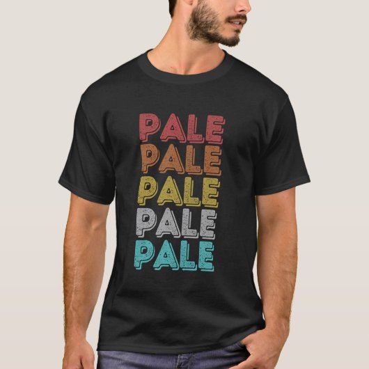 T-shirt Vintage Rétro Pâle (Devant)
