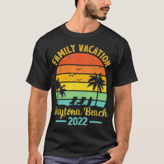 T-shirt Vintage Retro Palm Tree Famille Vacances 2022 Dayt