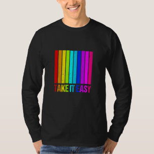 T-shirt Vintage Retro Patiné Regarder Le Tout Facile 1