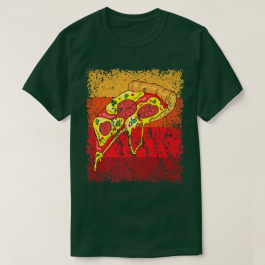 T-shirt Vintage Retro Pizza 1832 (Design devant)