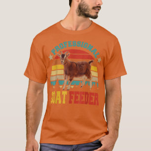 T-shirt Vintage Retro Professional Goat Feeder Funny Fpauv