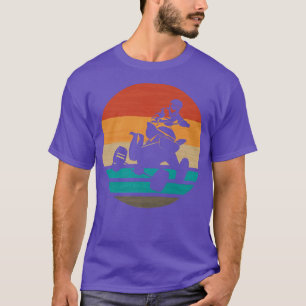 T-shirt Vintage Retro Quad Bike Rider 1038