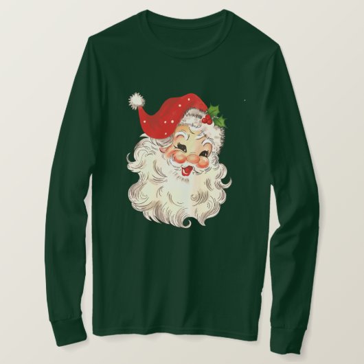 T-shirt vintage Retro Red Père Noël Unisex (Design devant)