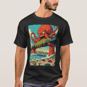 T-shirt Vintage Rétro Silly Comic Nourriture Boulette de V