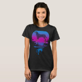 T-shirt Vintage Retro Sunset Gordon Setter (Devant entier)