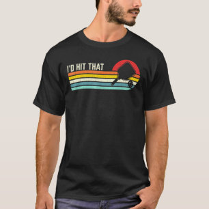 T-shirt Vintage Retro Sunset Paddle Id Hit That Pickleball