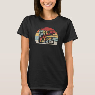 T-shirt Vintage Rétro Une Journée Sans Jeux Vidéo Est Comm