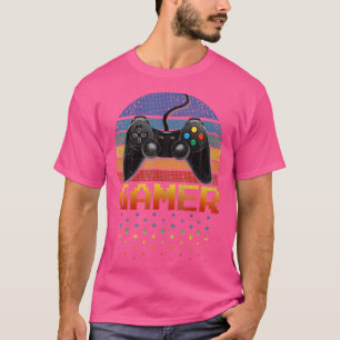 T-shirt Vintage Retro Video Game Player Boys ns Men Gifts