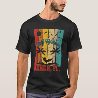 T-shirt Vintage Retro Voyage en famille Navarre Beach Fl é