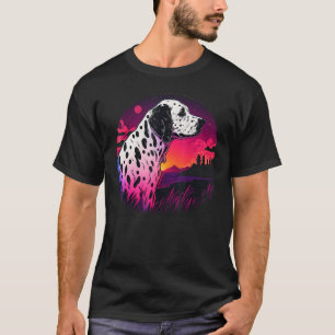 T-shirt Vintage Rétrowave Synthwave 80s Vaporwave Dalmatie