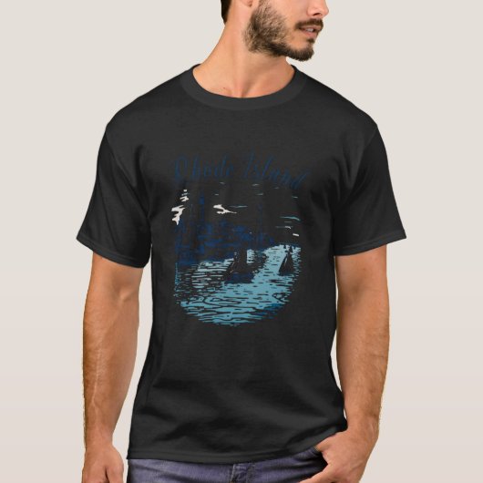 T-shirt Vintage Rhode Island Rétro (Devant)