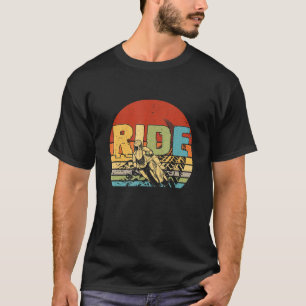 T-shirt Vintage Ride Dirt Vélo Motocross Vêtements Motocro