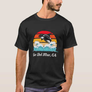 T-shirt Vintage Rio Del Mar CA Distressed Orca Killer Whal