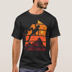 T-shirt Vintage Rock Escalade Mountain Climber Tee
