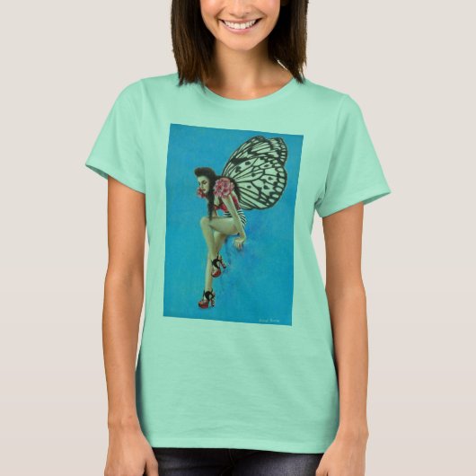 T-shirt vintage Rockabilly Fairy Cravate-dye femme (Devant)