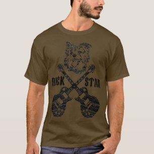 T-shirt Vintage Rockstar Kids Guitar Chien Musique Aime Ca