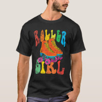 Vintage Roller Girl 70'S Drôle Skating Costume Gif