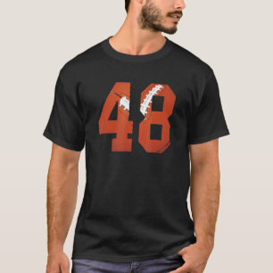 T-shirt Vintage Rugby Ball Maman 48 Jersey Rugby Ball