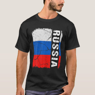 T-shirt Vintage Russian Flag