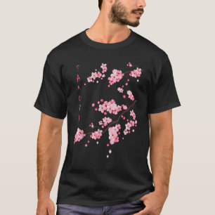 T-shirt Vintage Sakura Cerry Blossom Japonais Graphique A