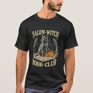 T-shirt Vintage Salem Witch Book Club Chat Halloween T Shi