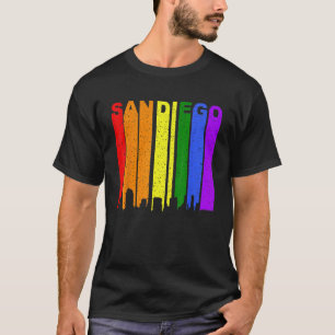 T-shirt Vintage San Diego California Lgbtq Gay pride Rainb