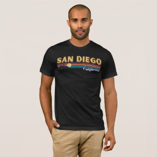 T-shirt Vintage San Diego California Retro Sunset