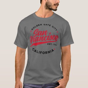 T-shirt Vintage San Francisco Californie Golden Gate City