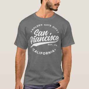 T-shirt Vintage San Francisco Californie Golden Gate City