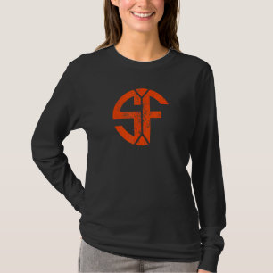 T-shirt Vintage San Francisco Sf Accueil Monogramme Jeu Jo