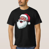 T-shirt Vintage Santa Claus Face (Devant)