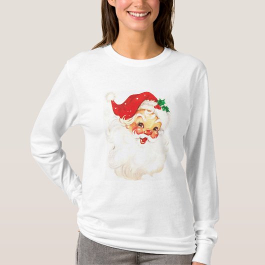 T-shirt Vintage Santa Claus Illustration (Devant)