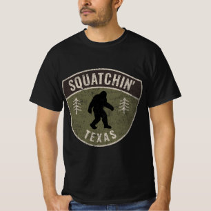 T-shirt Vintage Sasquatch Squatchin' Texas Big Foot Huntin