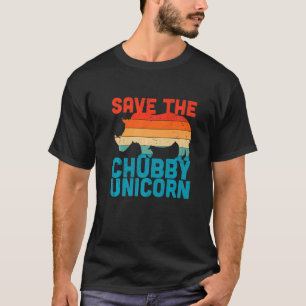 T-shirt Vintage Sauvez Les Unicornes Chubby Animal Rhino C