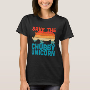 T-shirt Vintage Sauvez Les Unicornes Chubby Animal Rhino C