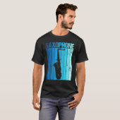 T-shirt Vintage Saxophone Jazz Music Saxophonist (Devant entier)